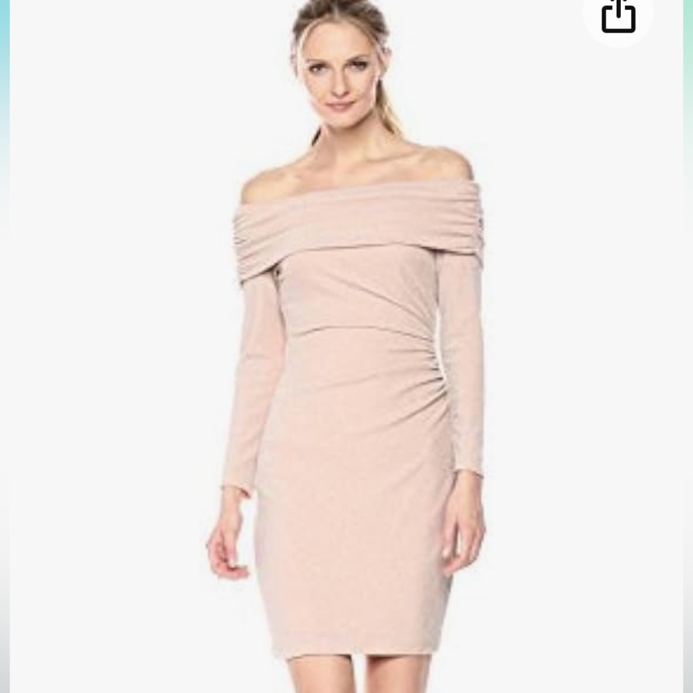 Eliza J Side Ruched Off-The-Shoulder Evening Cocktail Dress‎ Size 10